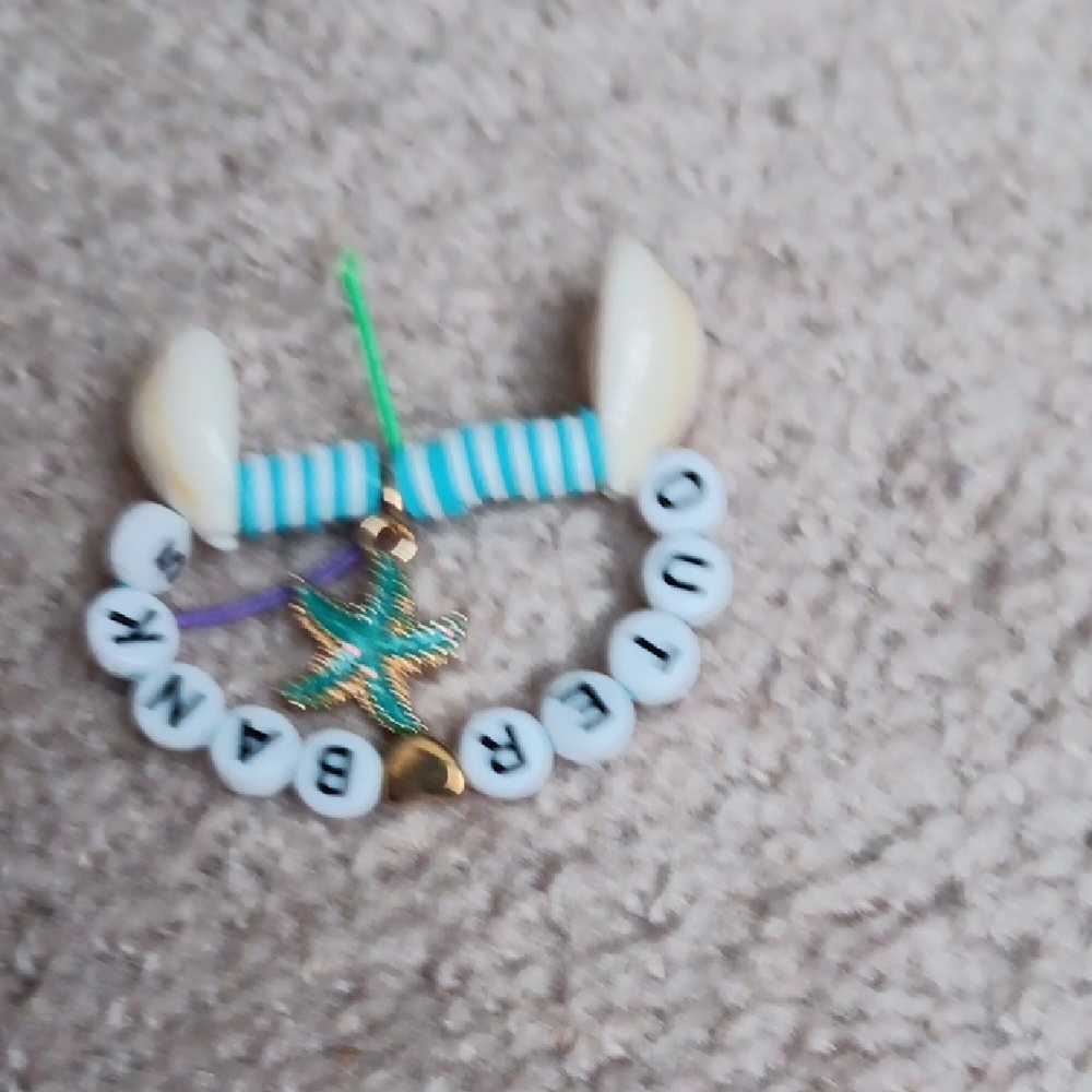 Colorful Beaded Bracelet with Starfish Charm